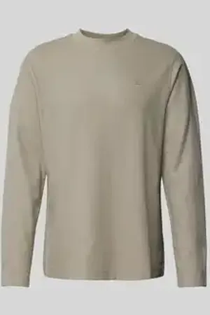Calvin Klein Shirt met lange mouwen en siernaden