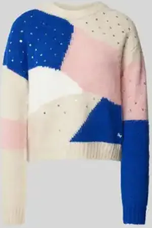Pepe Jeans Gebreide pullover met ribboorden, model 