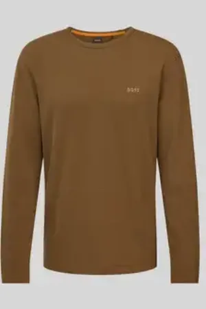 HUGO BOSS Regular fit shirt met lange mouwen en labelstitching, model 