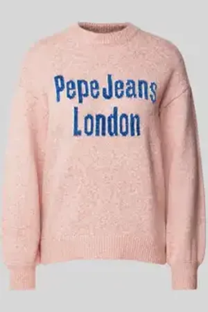 Pepe Jeans Gebreide pullover met ribboorden, model 