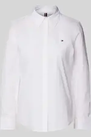 Tommy Hilfiger Regular fit overhemdblouse met logostitching