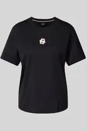 HUGO BOSS T-shirt met logostitching, model 