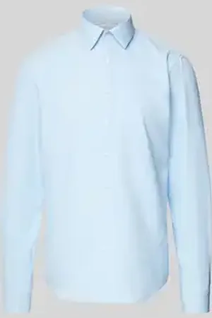 Calvin Klein Slim fit zakelijk overhemd met labelstitching, model 