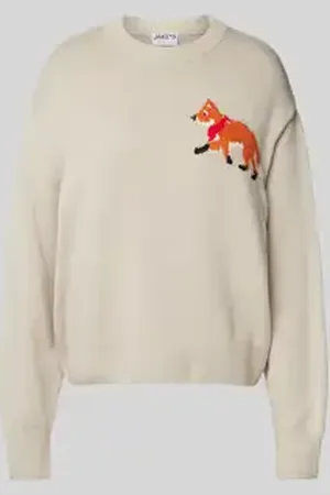 Jake*s Oversized gebreide pullover met ronde hals