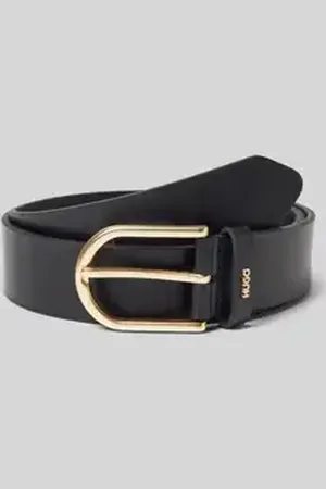 HUGO BOSS Riem van runderleer met doornsluiting, model 