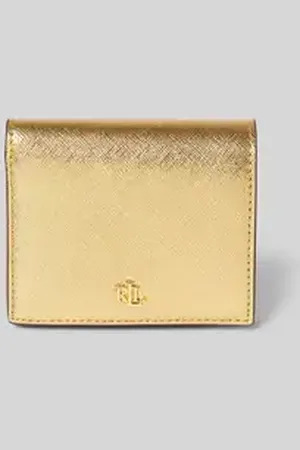 Ralph Lauren Leren portemonnee met labelapplicatie
