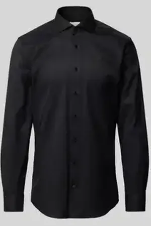 ETERNA Slim fit zakelijk overhemd van twill
