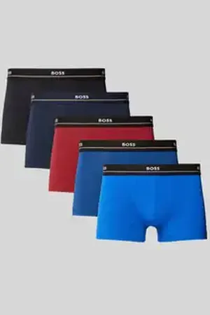 HUGO BOSS Boxershort met elastische band met label in een set van 5 stuks van