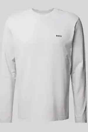 HUGO BOSS Shirt met lange mouwen en labelprint