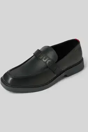 HUGO BOSS Loafers met labeldetails, model 