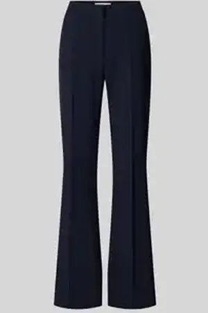 raffaello rossi Flared stoffen broek met siernaden en viscoe, model 