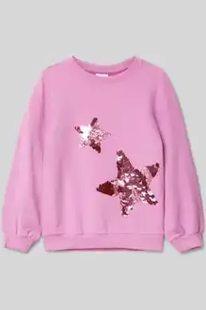 QS by s.Oliver Regular fit sweatshirt met katoen