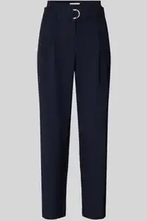 raffaello rossi Regular fit bandplooibroek met verkort model, model 