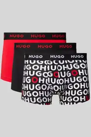 HUGO BOSS Boxershort met elastische band in een set van 3 stuks