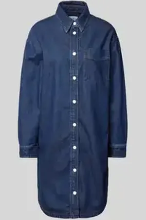 Marc O’ Polo Jeansjurk met labeldetail