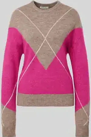 Christian Berg Gebreide pullover met ronde hals
