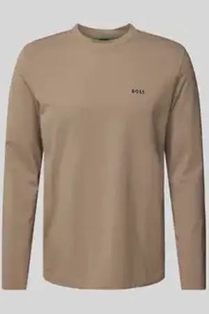 HUGO BOSS Shirt met lange mouwen en labelprint