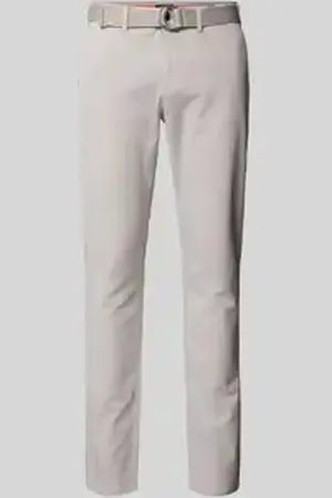 McNeal Slim fit chino met structuurmotief