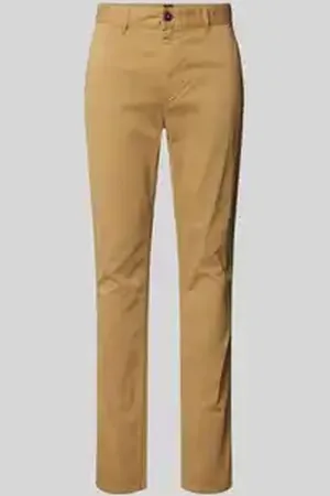 HUGO BOSS Slim fit chino met steekzakken opzij