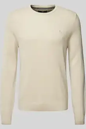 Lerros Gebreide pullover met labelstitching