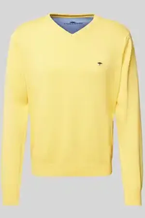 Fynch-Hatton Gebreide pullover met logostitching