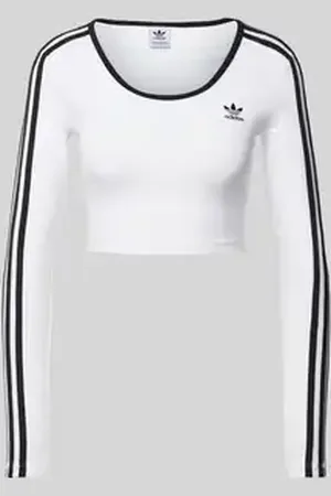adidas Kort shirt met lange mouwen en labelstitching