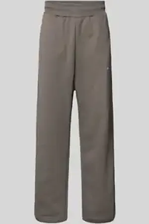 Low Lights Studios Straight leg sweatpants met labelstitching