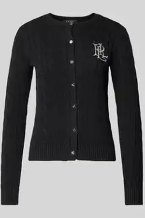 Ralph Lauren Gebreid cardigan met kabelpatroon, model 