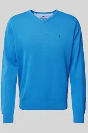 Fynch-Hatton Gebreide pullover met logostitching