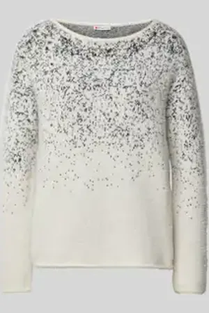 Street one Gebreide pullover met ribboorden