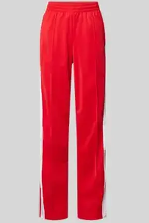 adidas Straight leg trainingsbroek met drukknoopsluiting, model 