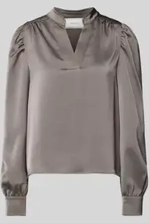 Neo Noir Regular fit blouse met V-hals, model 