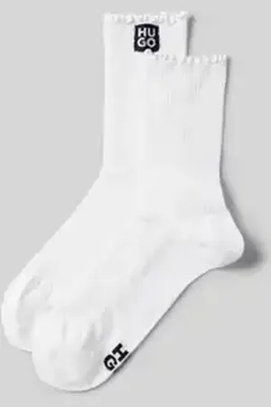 HUGO BOSS Sokken met labelpatch in een set van 2 paar
