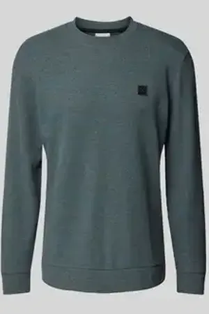 TOM TAILOR Regular fit sweatshirt van katoenmix in gemêleerde look