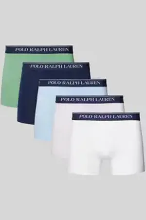 Ralph Lauren Boxershort met elastische band met label in een set van 5 stuks