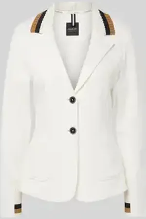 Marc Cain Slim fit blazer met contraststrepen