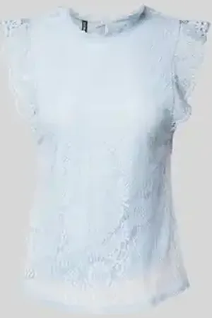 Pieces® Regular fit top met kant, model 