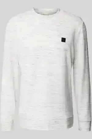 TOM TAILOR Regular fit sweatshirt van katoenmix in gemêleerde look
