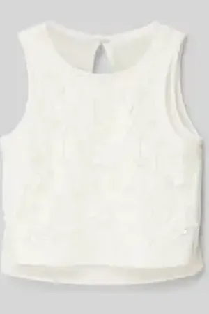 DANAMADE Regular fit blousetop met sierkralen met pailletten