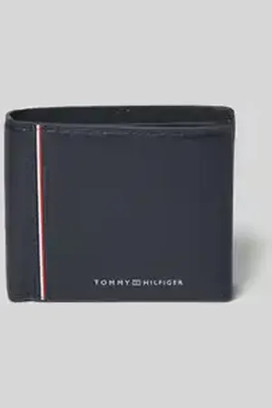 Tommy Hilfiger Leren portemonnee met labelprint
