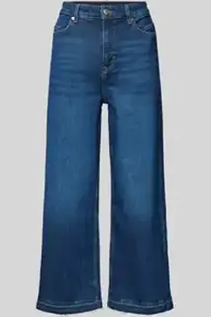HUGO BOSS Wide leg jeans met riemlussen, model 
