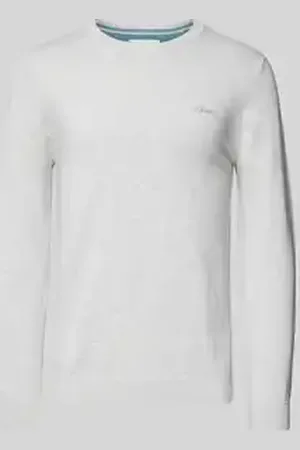 QS by s.Oliver Regular fit gebreide pullover van zuiver katoen