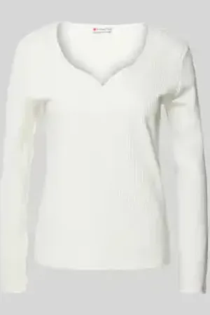 Street one Shirt met lange mouwen en V-hals