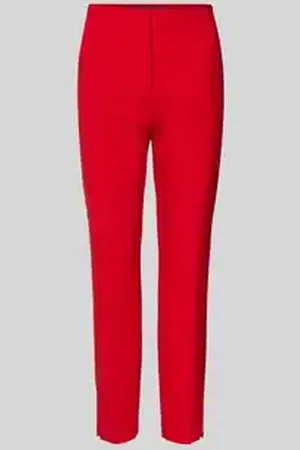 Christian Berg Slim fit stoffen broek met knoop-, haakjes- en ritssluiting
