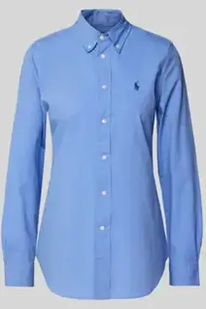 Ralph Lauren Slim fit overhemdblouse met logostitching