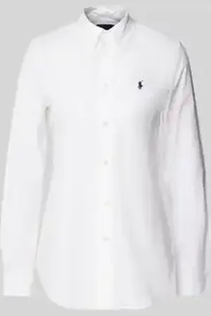 Ralph Lauren Slim fit overhemdblouse met logostitching