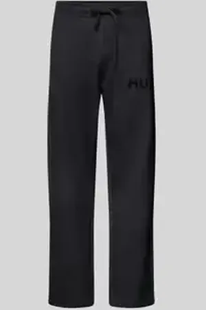 HUGO BOSS Straight leg sweatpants met labelprint, model 