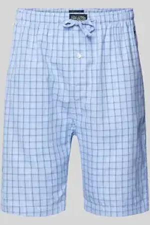 Ralph Lauren Regular fit korte pyjamabroek met labelpatch