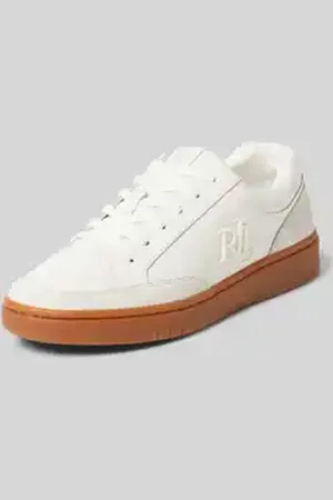 Ralph Lauren Leren sneakers met labeldetails