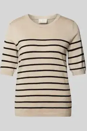 Kaffe T-shirt van viscosemix met ronde hals, model 